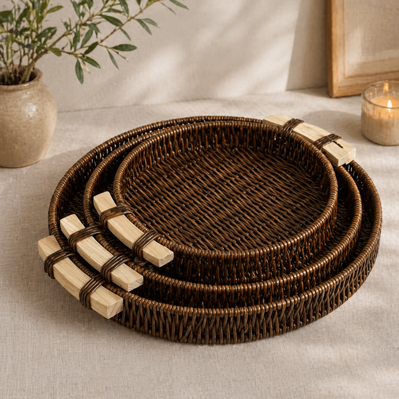 Bandeja  Decorativa Rattan