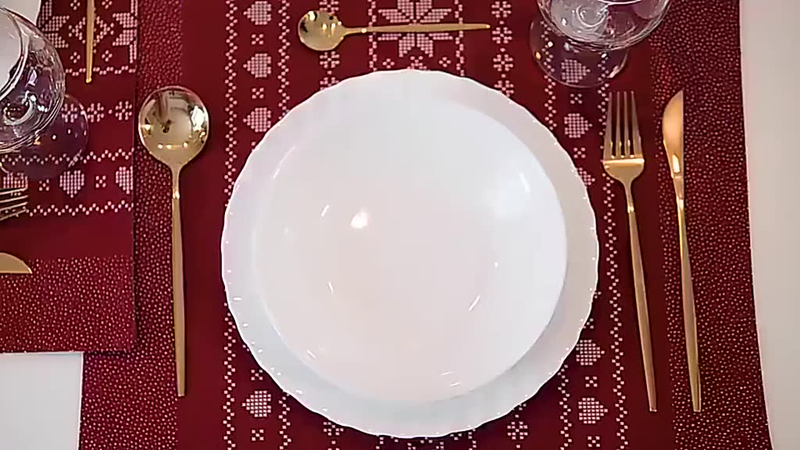 24 Peças Talheres Dourado de Aço Inox Garfo Colher Faca Colher De Mesa TINNY YOU
