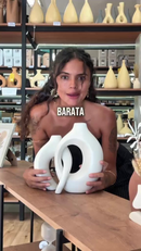 Dupla de Vasos Mônaco em Cerâmica – Design Moderno para Sala, Aparador, Quarto, escritório, rack