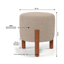 Kit 2 Puffs Apollo Decorativo Sala Escritorio Luxuoso - Cores