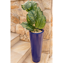 Vaso De Planta Para Flores Coluna Ibiza Marmorizada Jardim Casa Sala Moderno Decorativo Polietileno
