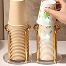 Suporte Para Copos Acrílico Descartável De Chá De Água Prateleira Com Canecas De Pau Mais Longo Organizador Doméstico