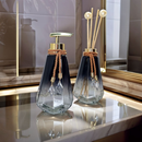 Kit Lavabo Vidro Kit Completo 300 ML Luxo Com Bandeja Promoção Decorativo Escritorio Casa Nova