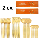 24 Peças Talheres Dourado de Aço Inox Garfo Colher Faca Colher De Mesa TINNY YOU
